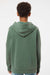 Independent Trading Company PRM1500Y Youth Pigment Dyed Hooded Sweatshirt Hoodie w/ Pouch Pocket Alpine Green Model Back