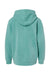 Independent Trading Company PRM1500Y Youth Pigment Dyed Hooded Sweatshirt Hoodie w/ Pouch Pocket Mint Green Flat Back