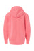 Independent Trading Company PRM1500Y Youth Pigment Dyed Hooded Sweatshirt Hoodie w/ Pouch Pocket Pink Flat Back