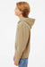 Independent Trading Company PRM1500Y Youth Pigment Dyed Hooded Sweatshirt Hoodie w/ Pouch Pocket Sandstone Brown Model Side