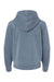 Independent Trading Company PRM1500Y Youth Pigment Dyed Hooded Sweatshirt Hoodie w/ Pouch Pocket Slate Blue Flat Back