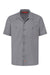 Dickies S535 Mens Industrial Wrinkle Resistant Short Sleeve Button Down Work Shirt w/ Double Pockets Graphite Grey Flat Front