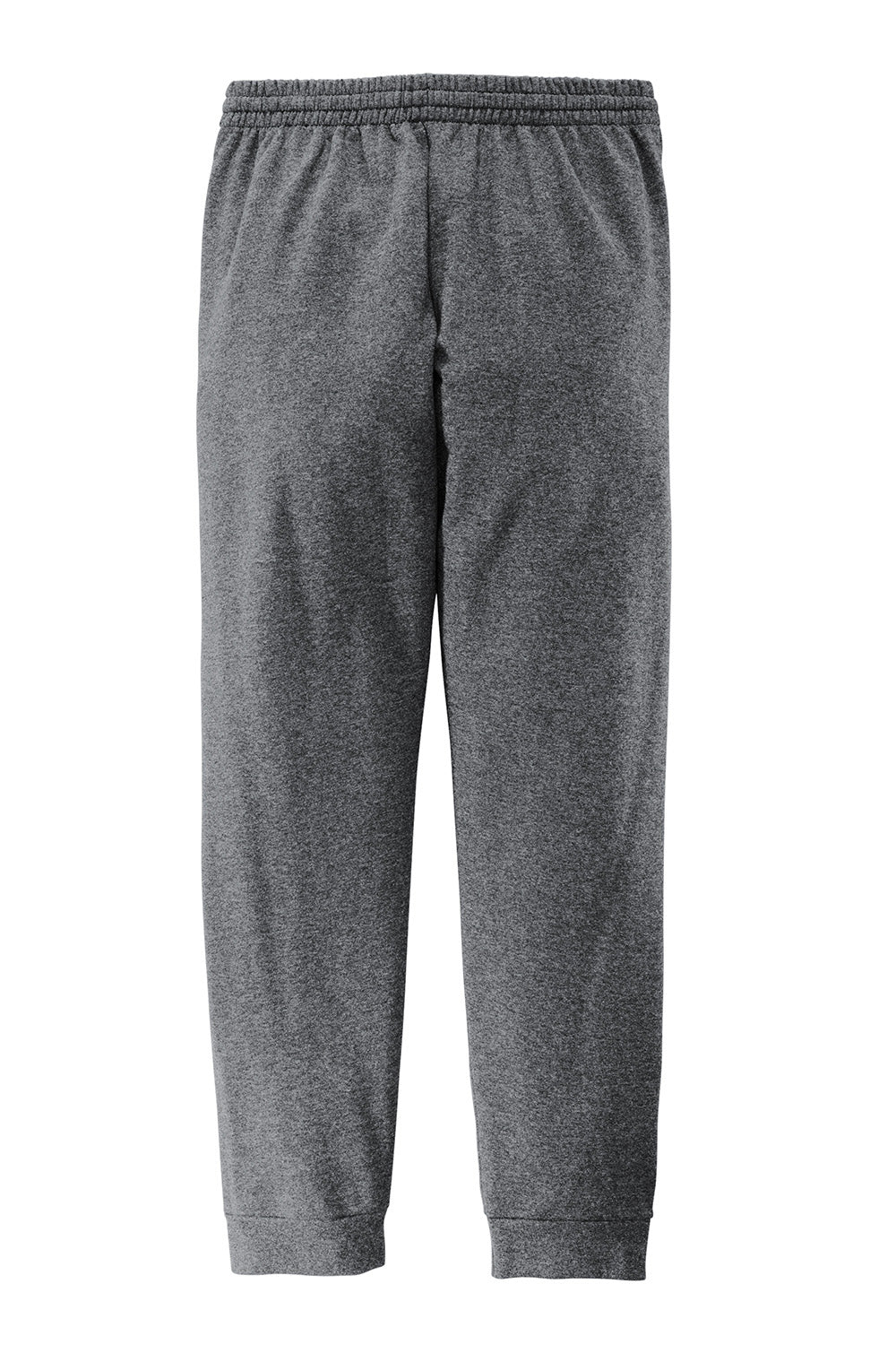 Jerzees 975MP/975MPR Mens NuBlend Fleece Jogger Sweatpants w/ Pockets Heather Grey/Charcoal Grey Flat Back