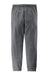 Jerzees 975MP/975MPR Mens NuBlend Fleece Jogger Sweatpants w/ Pockets Heather Grey/Charcoal Grey Flat Back