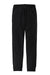 Jerzees 975MP/975MPR Mens NuBlend Fleece Jogger Sweatpants w/ Pockets Black/Heather Charcoal Grey Flat Back