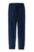 Jerzees 975MP/975MPR Mens NuBlend Fleece Jogger Sweatpants w/ Pockets Navy Blue/Charcoal Grey Flat Back