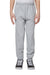 Jerzees 975YR Youth NuBlend Fleece Pill Resistant Jogger Sweatpants w/ Pockets Heather Grey Model Front