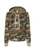 Alternative 8628 Womens Day Off Mineral Wash Hooded Sweatshirt Hoodie Camo Flat Front