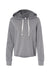 Alternative 8628 Womens Day Off Mineral Wash Hooded Sweatshirt Hoodie Nickel Grey Flat Front