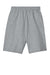 Jerzees 978MP Mens NuBlend Sweatshorts w/ Pockets Heather Grey Flat Back