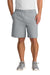 Jerzees 978MP Mens NuBlend Sweatshorts w/ Pockets Heather Grey Model Front