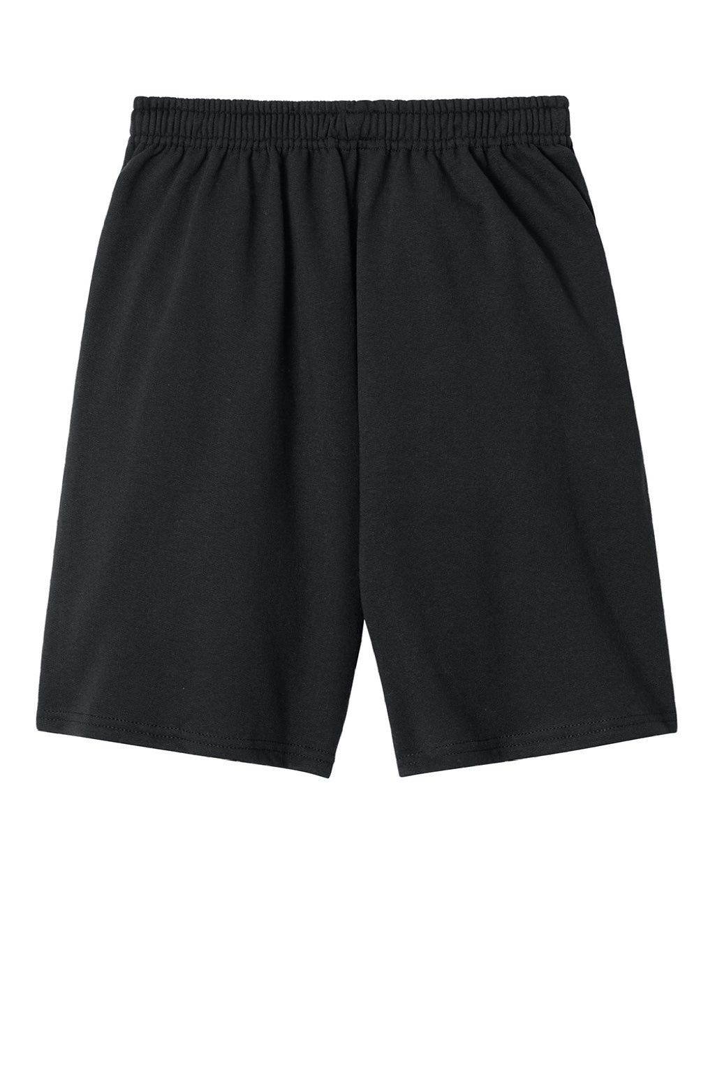 Jerzees 978MP Mens NuBlend Sweatshorts w/ Pockets Black Flat Back