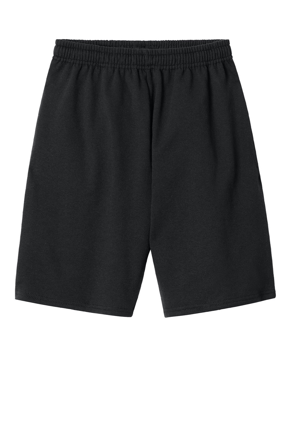 Jerzees 978MP Mens NuBlend Sweatshorts w/ Pockets Black Flat Front