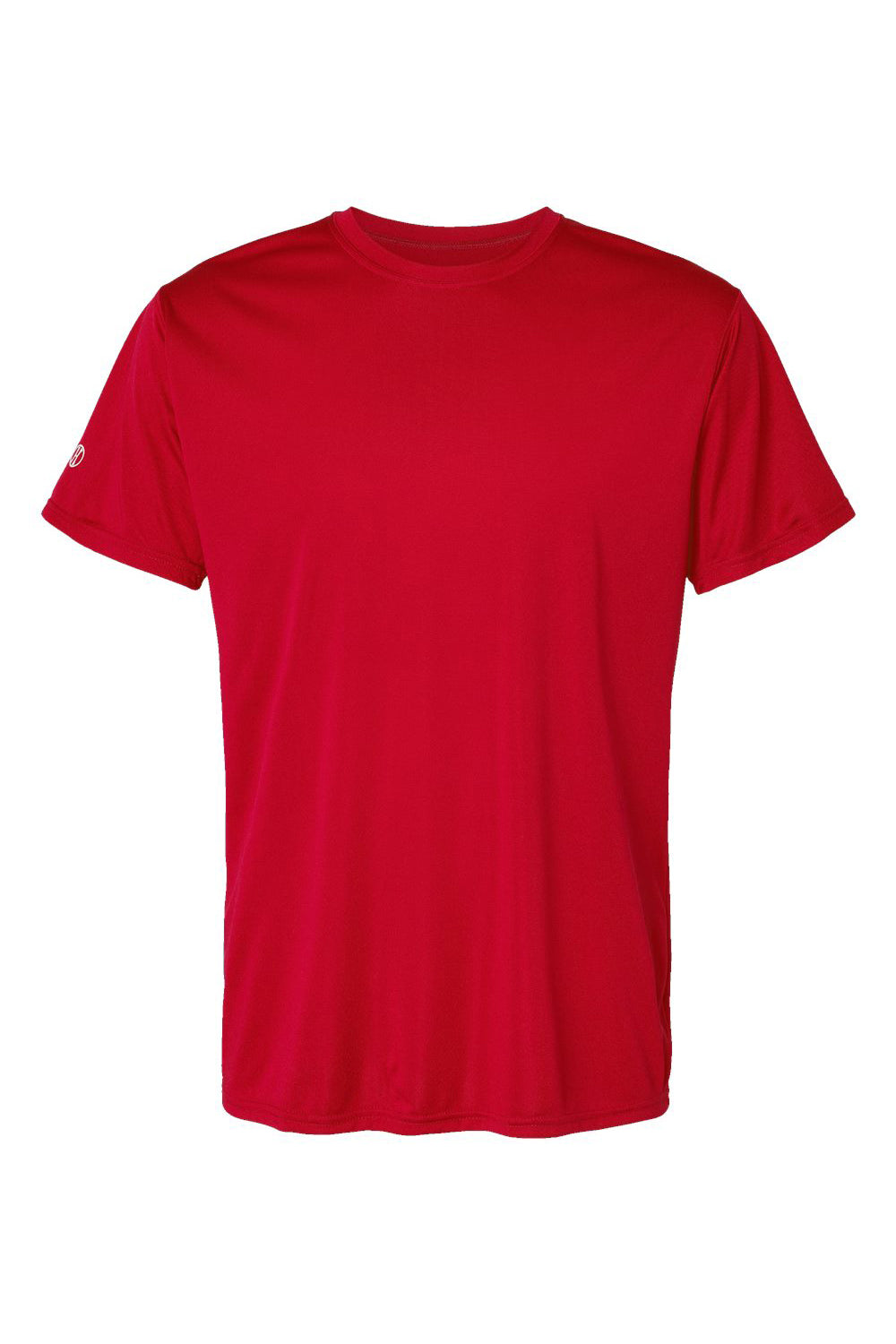 Holloway 222818 Mens Momentum Short Sleeve Crewneck T-Shirt Scarlet Red Flat Front