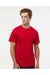 Holloway 222818 Mens Momentum Short Sleeve Crewneck T-Shirt Scarlet Red Model Front