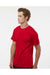 Holloway 222818 Mens Momentum Short Sleeve Crewneck T-Shirt Scarlet Red Model Side