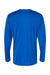 Holloway 222822 Mens Momentum Long Sleeve Crewneck T-Shirt Royal Blue Flat Back