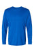 Holloway 222822 Mens Momentum Long Sleeve Crewneck T-Shirt Royal Blue Flat Front