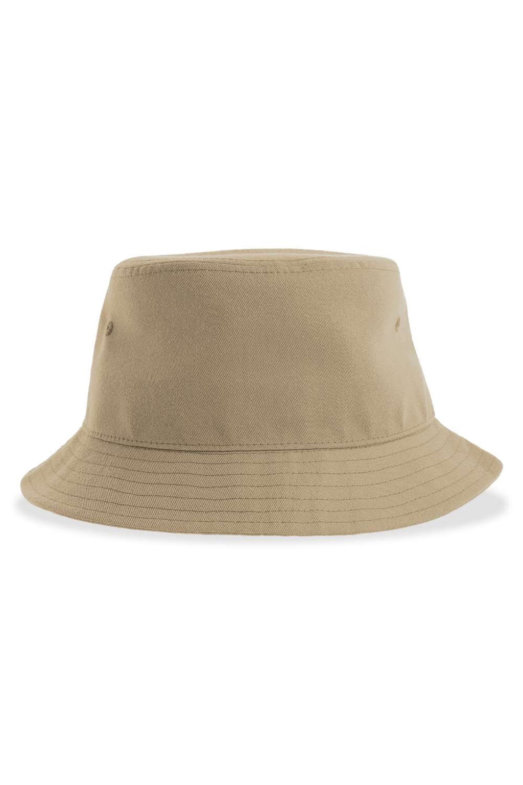 Atlantis Hats GEO Mens Sustainable Bucket Hat Khaki Flat Back