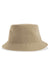 Atlantis Hats GEO Mens Sustainable Bucket Hat Khaki Flat Front