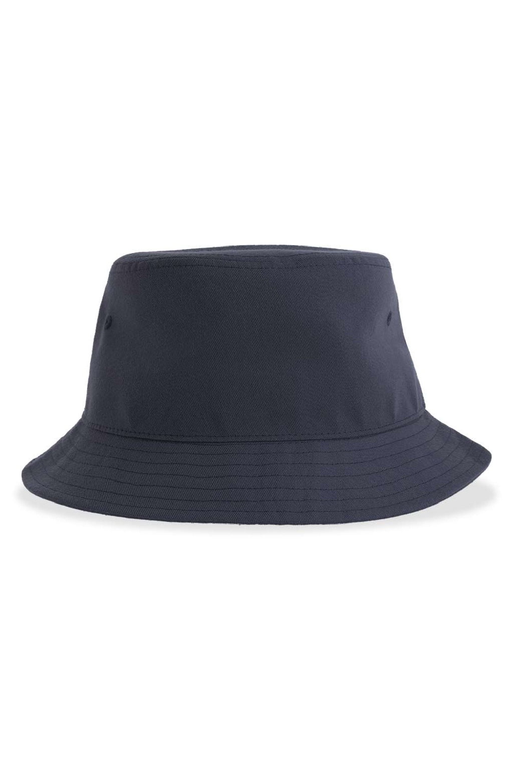Atlantis Hats GEO Mens Sustainable Bucket Hat Navy Blue Flat Front