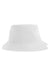 Atlantis Hats GEO Mens Sustainable Bucket Hat White Flat Front