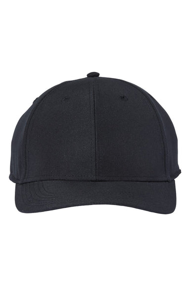 Atlantis Headwear REFE Mens Sustainable Recycled Feel Snapback Hat Black Flat Front