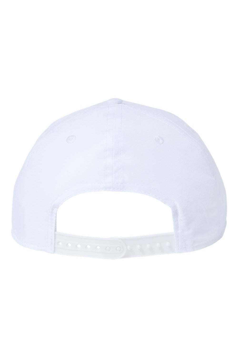 Atlantis Headwear REFE Mens Sustainable Recycled Feel Snapback Hat White Flat Back