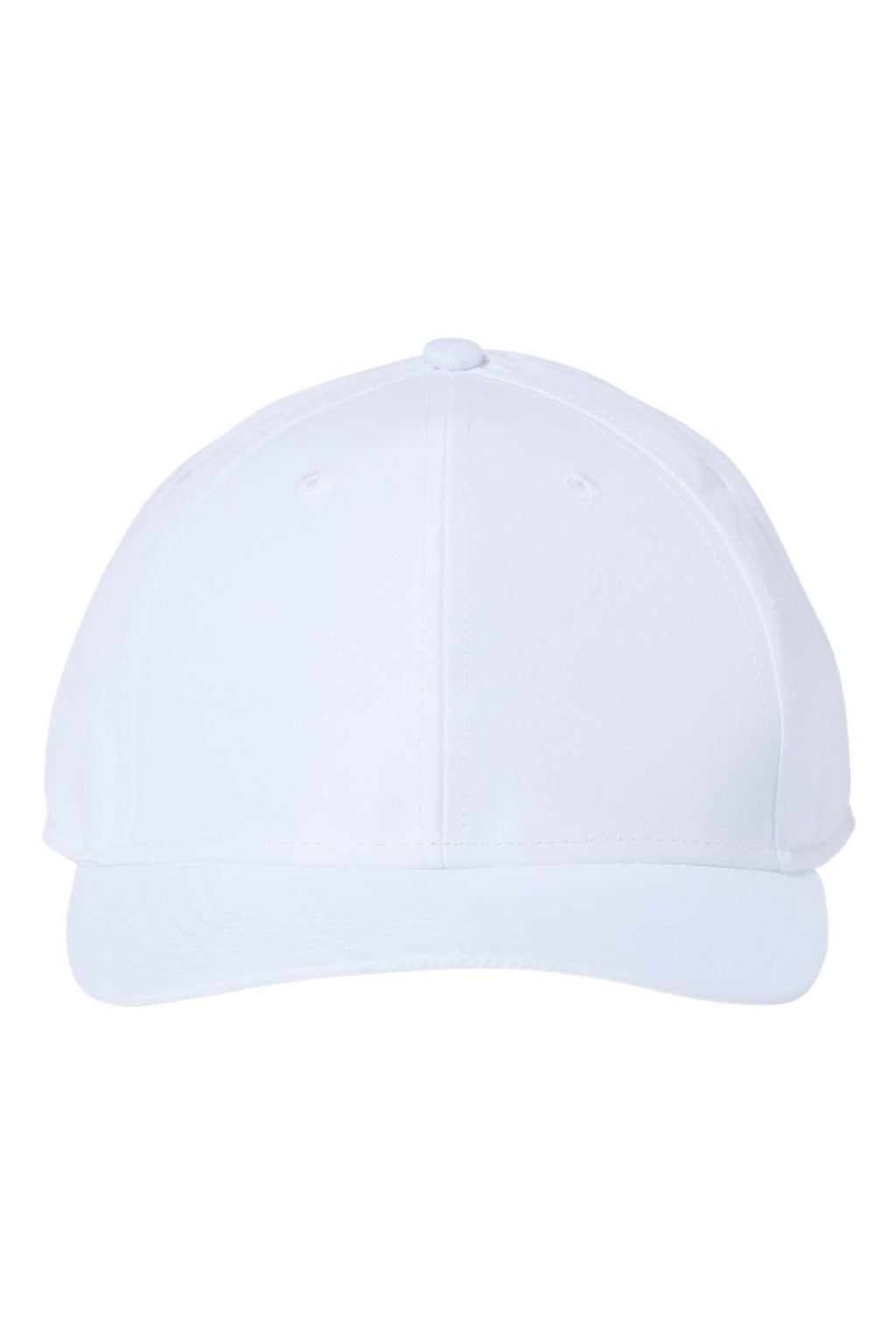 Atlantis Hats REFE Mens Sustainable Recycled Feel Snapback Hat White Flat Front