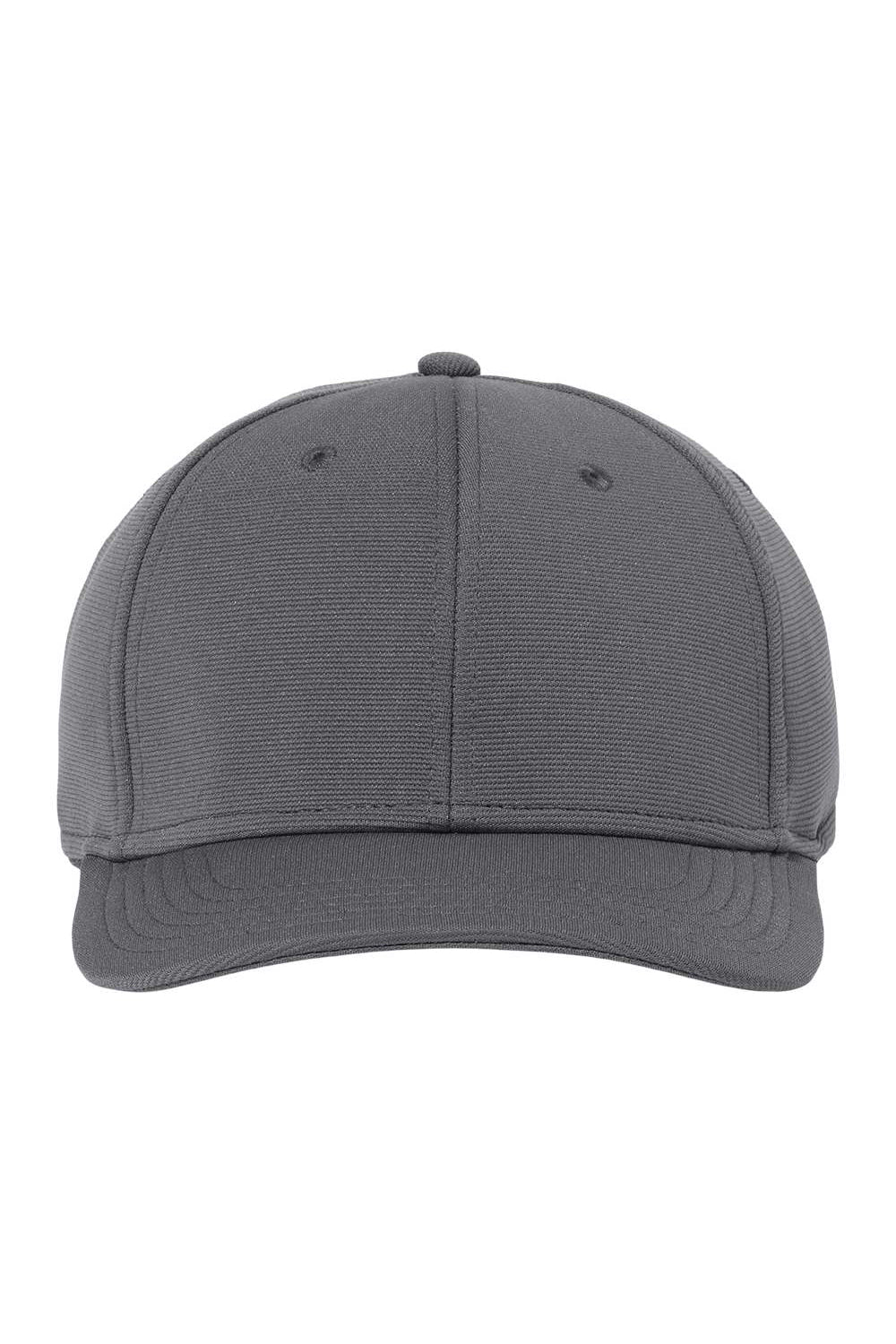 Atlantis Headwear SAND Mens Sustainable Performance Adjustable Hat Dark Grey Flat Front