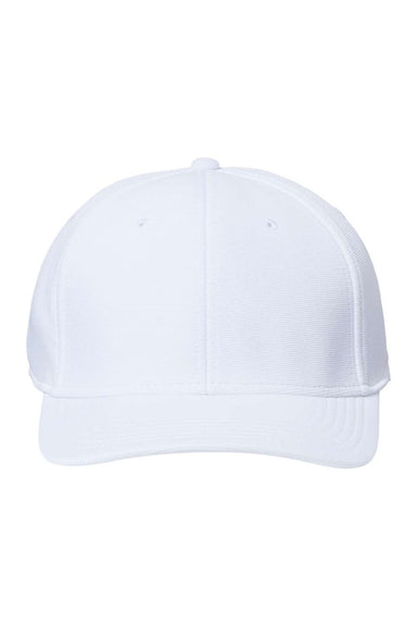 Atlantis Hats SAND Mens Sustainable Performance Adjustable Hat White Flat Front
