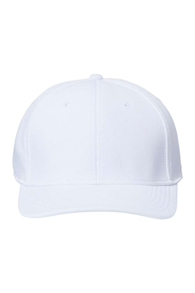 Atlantis Headwear SAND Mens Sustainable Performance Adjustable Hat White Flat Front