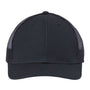 Atlantis Headwear Mens Sustainable Recycled Three Snapback Trucker Hat - Black/Black - NEW
