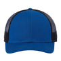 Atlantis Headwear Mens Sustainable Recycled Three Snapback Trucker Hat - Royal Blue/Black - NEW