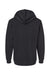 LAT 6926 Mens Elevated Fleece Basic Hooded Sweatshirt Hoodie w/ Pouch Pocket Black Flat Back