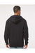 LAT 6926 Mens Elevated Fleece Basic Hooded Sweatshirt Hoodie Black Model Back