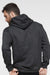 LAT 6926 Mens Elevated Fleece Basic Hooded Sweatshirt Hoodie w/ Pouch Pocket Black Leopard Model Back