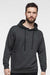 LAT 6926 Mens Elevated Fleece Basic Hooded Sweatshirt Hoodie w/ Pouch Pocket Black Leopard Model Front