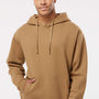 LAT Mens Elevated Fleece Basic Hooded Sweatshirt Hoodie w/ Pouch Pocket - Coyote Brown