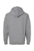 LAT 6926 Mens Elevated Fleece Basic Hooded Sweatshirt Hoodie Heather Granite Grey Flat Back