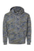 LAT 6926 Mens Elevated Fleece Basic Hooded Sweatshirt Hoodie w/ Pouch Pocket Vintage Camo Flat Front