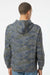 LAT 6926 Mens Elevated Fleece Basic Hooded Sweatshirt Hoodie w/ Pouch Pocket Vintage Camo Model Back
