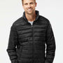 Weatherproof Mens PillowPac Wind & Water Resistant Full Zip Puffer Jacket - Black - NEW