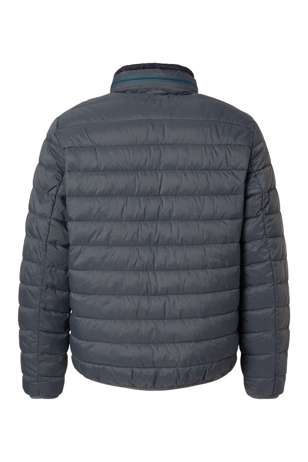 Weatherproof 211136 Mens PillowPac Full Zip Puffer Jacket Pewter Grey Flat Back