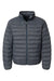 Weatherproof 211136 Mens PillowPac Full Zip Puffer Jacket Pewter Grey Flat Front