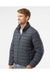 Weatherproof 211136 Mens PillowPac Full Zip Puffer Jacket Pewter Grey Model Side