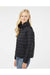 Weatherproof 211137 Womens PillowPac Full Zip Puffer Jacket Black Model Side