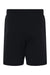Bella + Canvas BC3724/3724 Mens Shorts w/ Pockets Black Flat Back