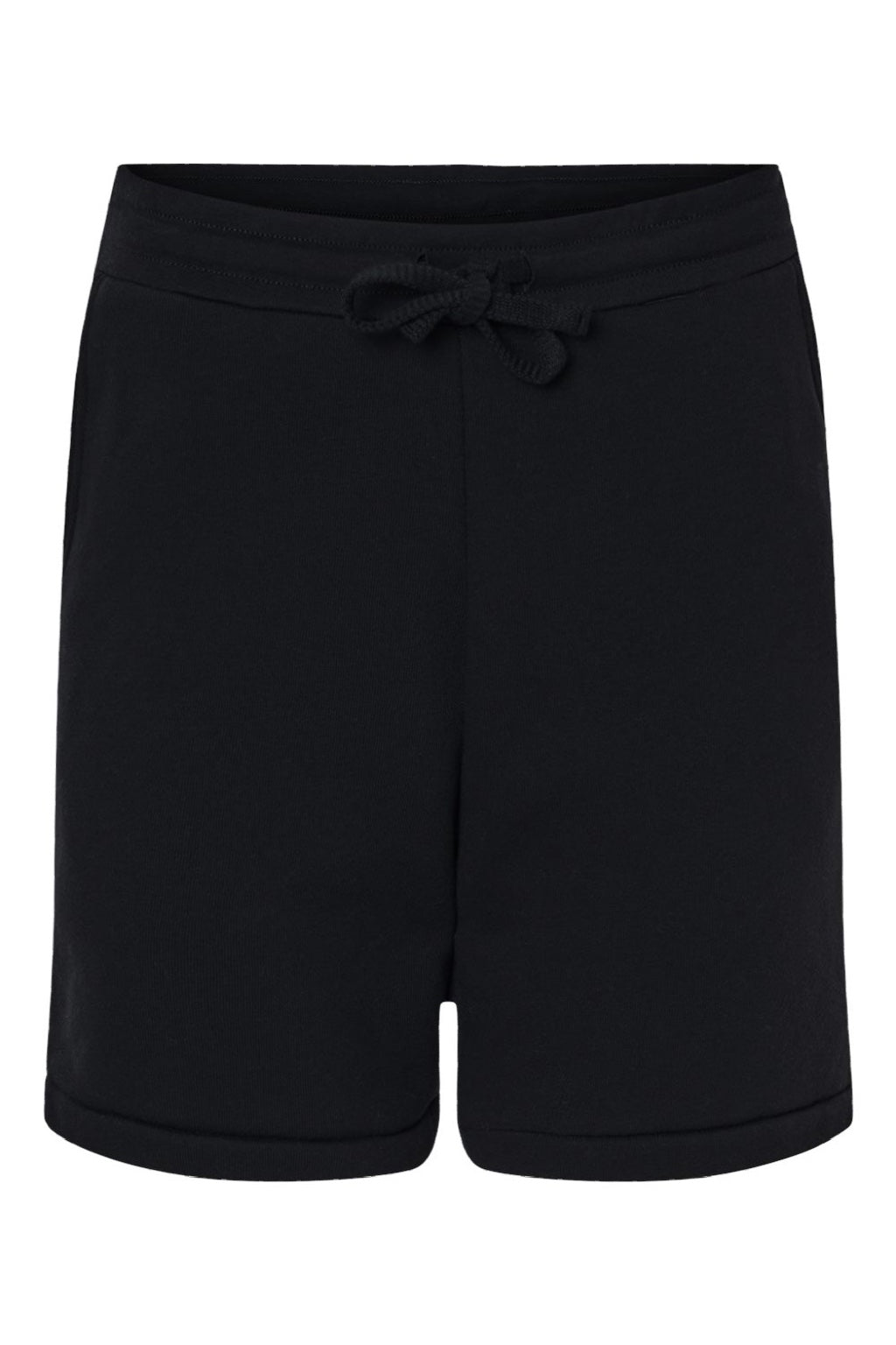 Bella + Canvas BC3724/3724 Mens Shorts w/ Pockets Black Flat Front