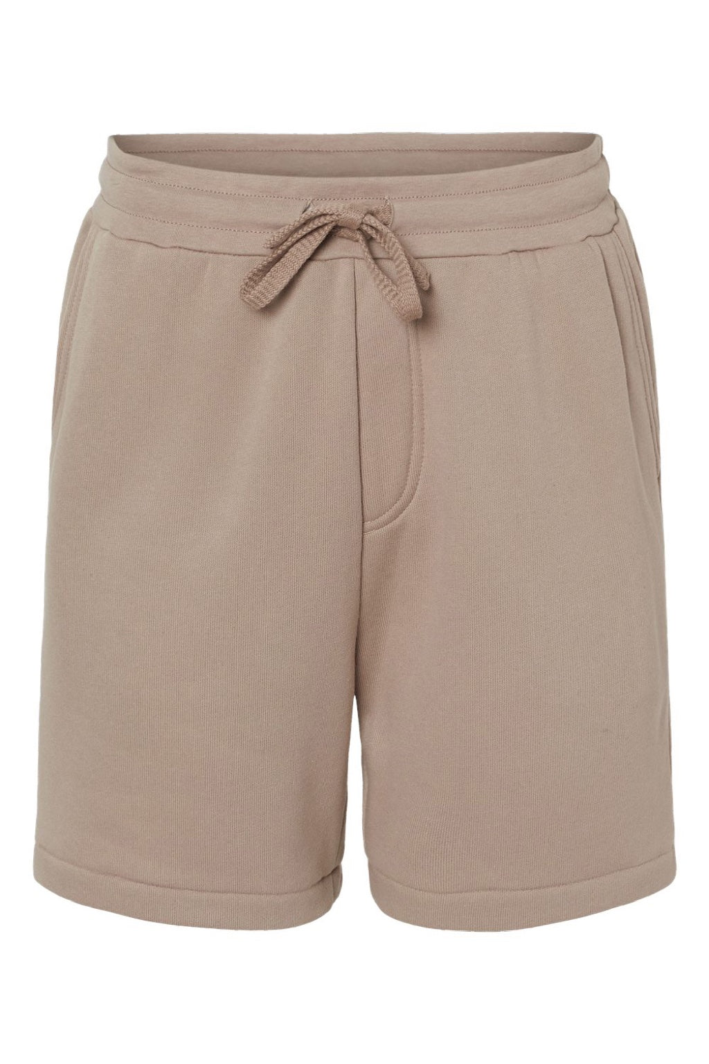 Bella + Canvas BC3724/3724 Mens Shorts w/ Pockets Tan Flat Front